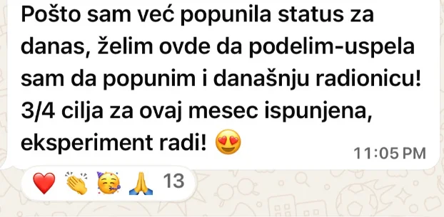 Screenshot poruke