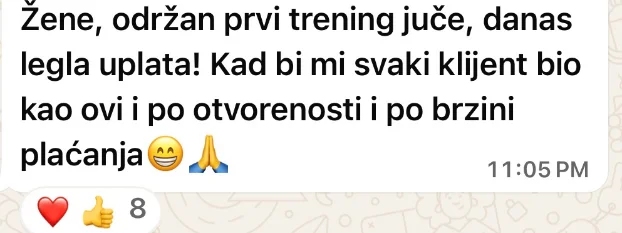 Screenshot poruke