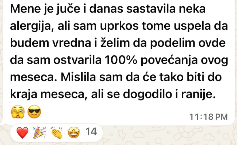 Screenshot poruke